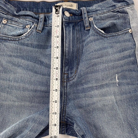 Madewell High Rise Slim‎ Crop Boy Jeans Medium Wash Denim 2 Tone Womens 26 - Picture 6 of 10